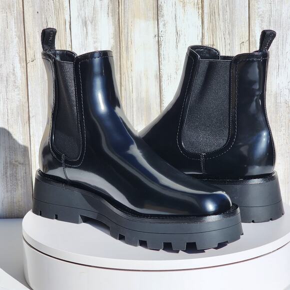 NEW - DKNY Women's Senni Chelsea Lug Boots - Size 9.5 - Black - Picture 6 of 11